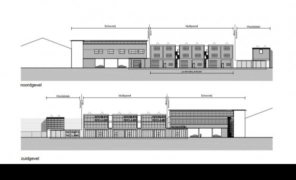 Ontwerp noord- en zuidgevel